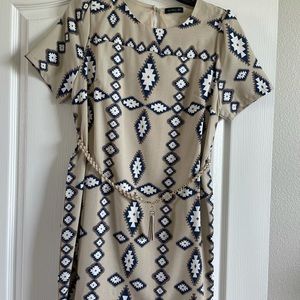 CALS, women’s dress, size large, Aztec print